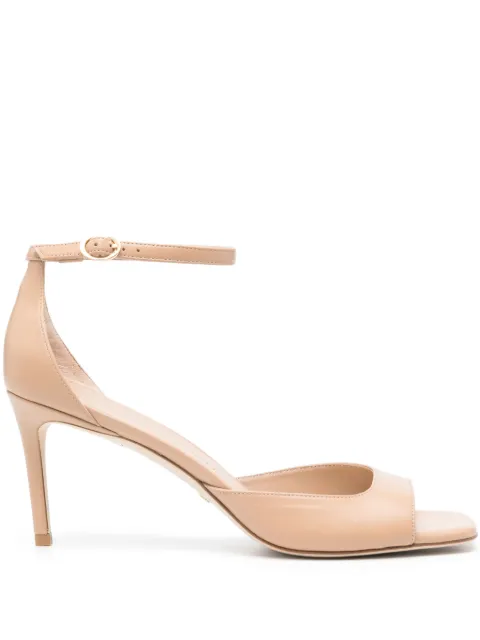 Stuart Weitzman Nudistia 85mm leather sandals