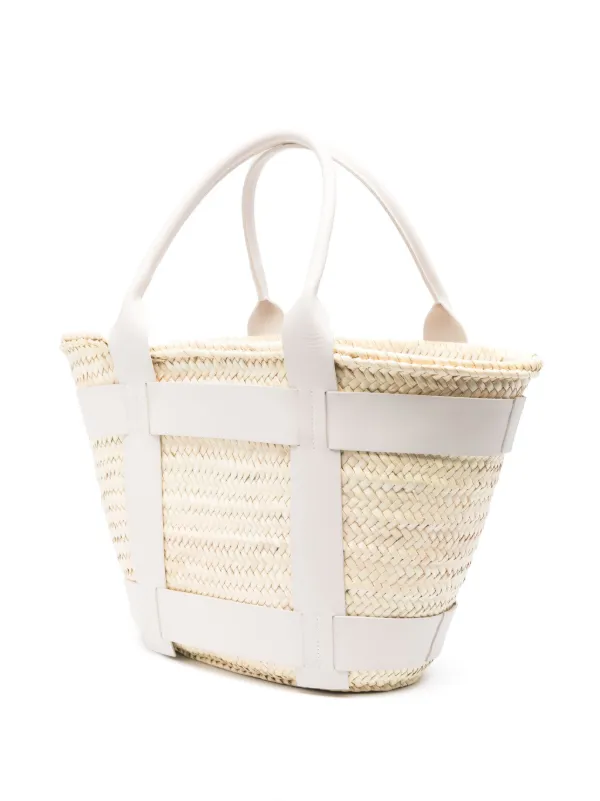 新作！【Demellier】The Maxi Santorini かごバッグ DeMellier The Maxi Santorini Beach Bag | Neutrals | FARFETCH