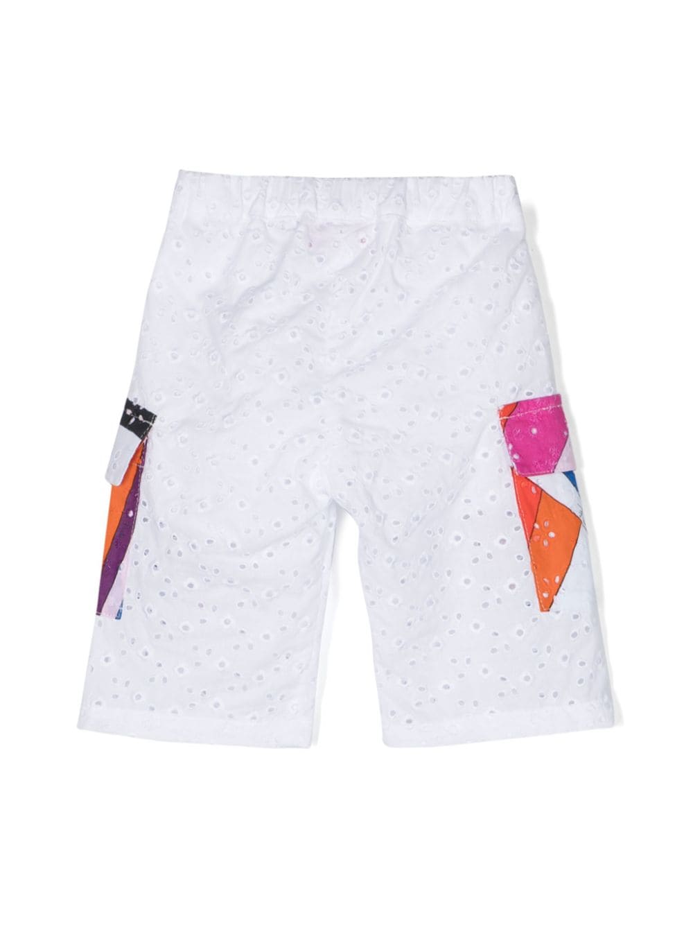 PUCCI Junior Broderie anglaise broek Wit