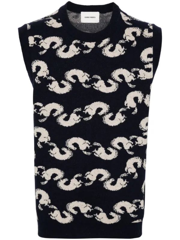 Henrik Vibskov Shrimpy Horse ニットベスト | ブラック | FARFETCH JP