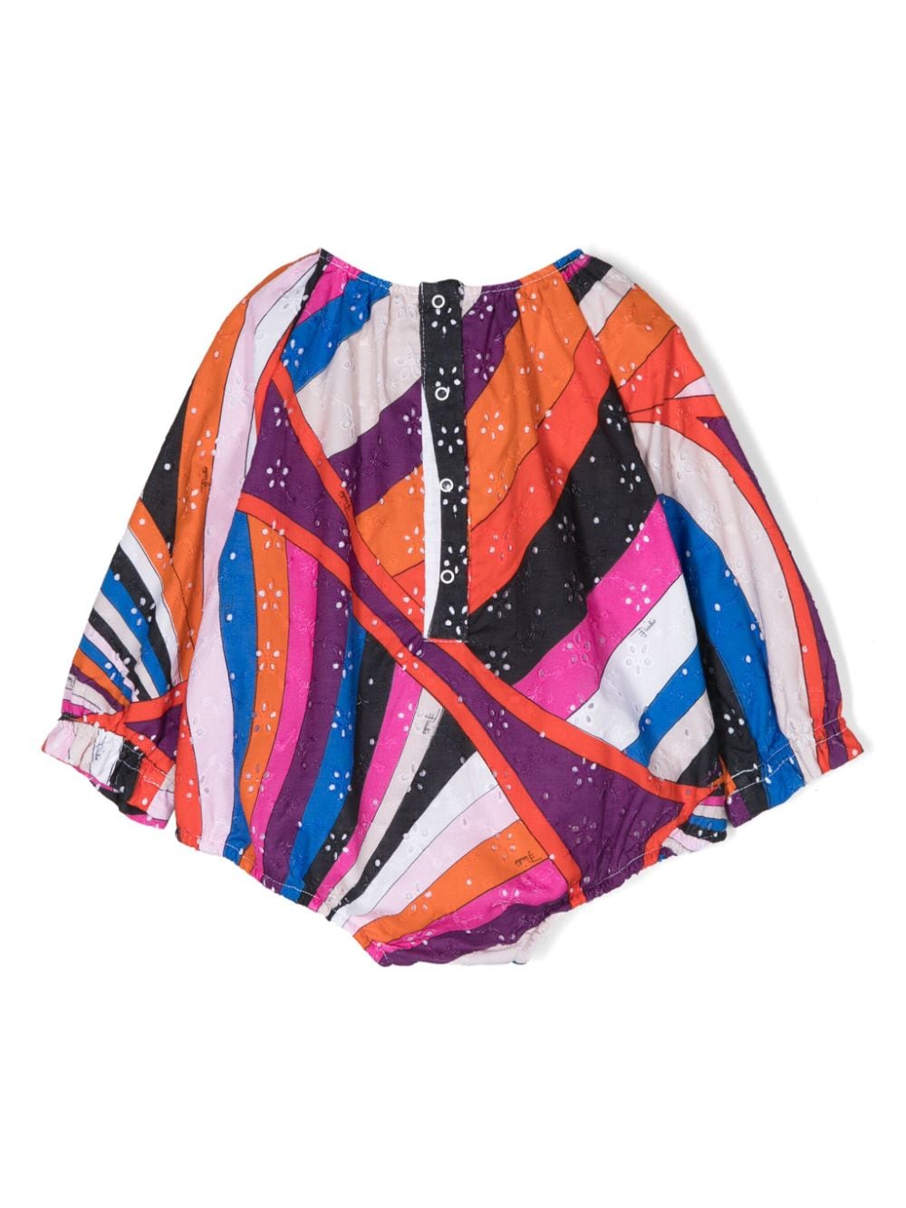 PUCCI Junior Katoenen romper met print - Roze