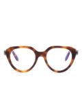 Bvlgari Serpenti tortoiseshell-effect glasses - Brown