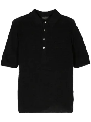 Homme Plissé Issey Miyake プリーツ ポロシャツ | ブラック | FARFETCH JP