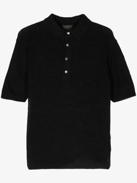 Dell'oglio open-knit polo shirt