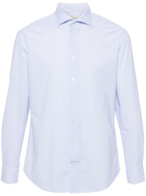 Traiano Milano polka dot cutaway-collar shirt