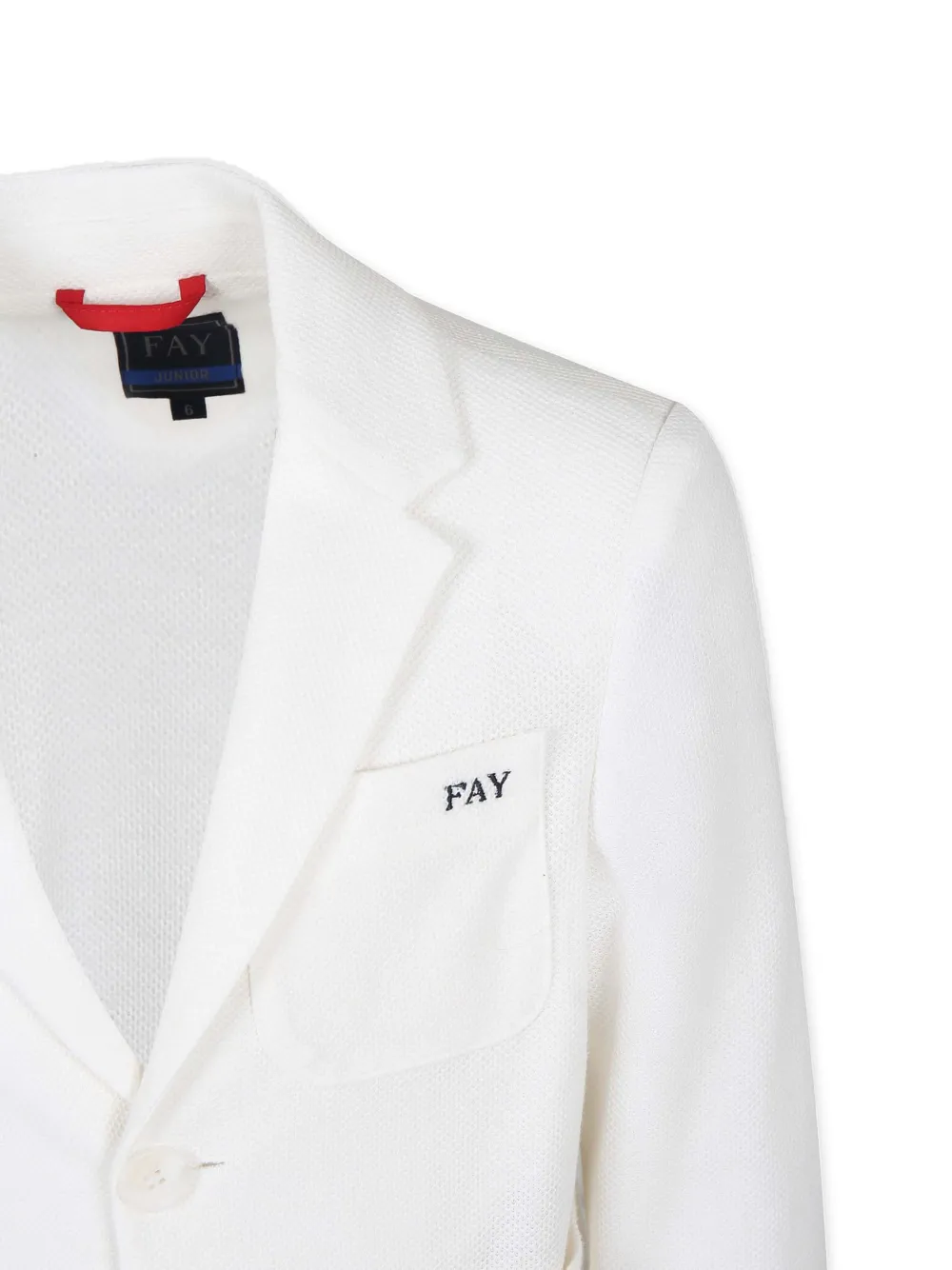 Shop Fay Logo-embroidered Suit In White