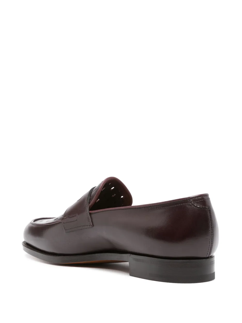 John Lobb Lopez leren loafers Rood