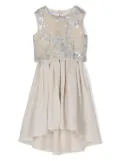 Brunello Cucinelli Kids sequin-embellished linen dress set - Neutrals