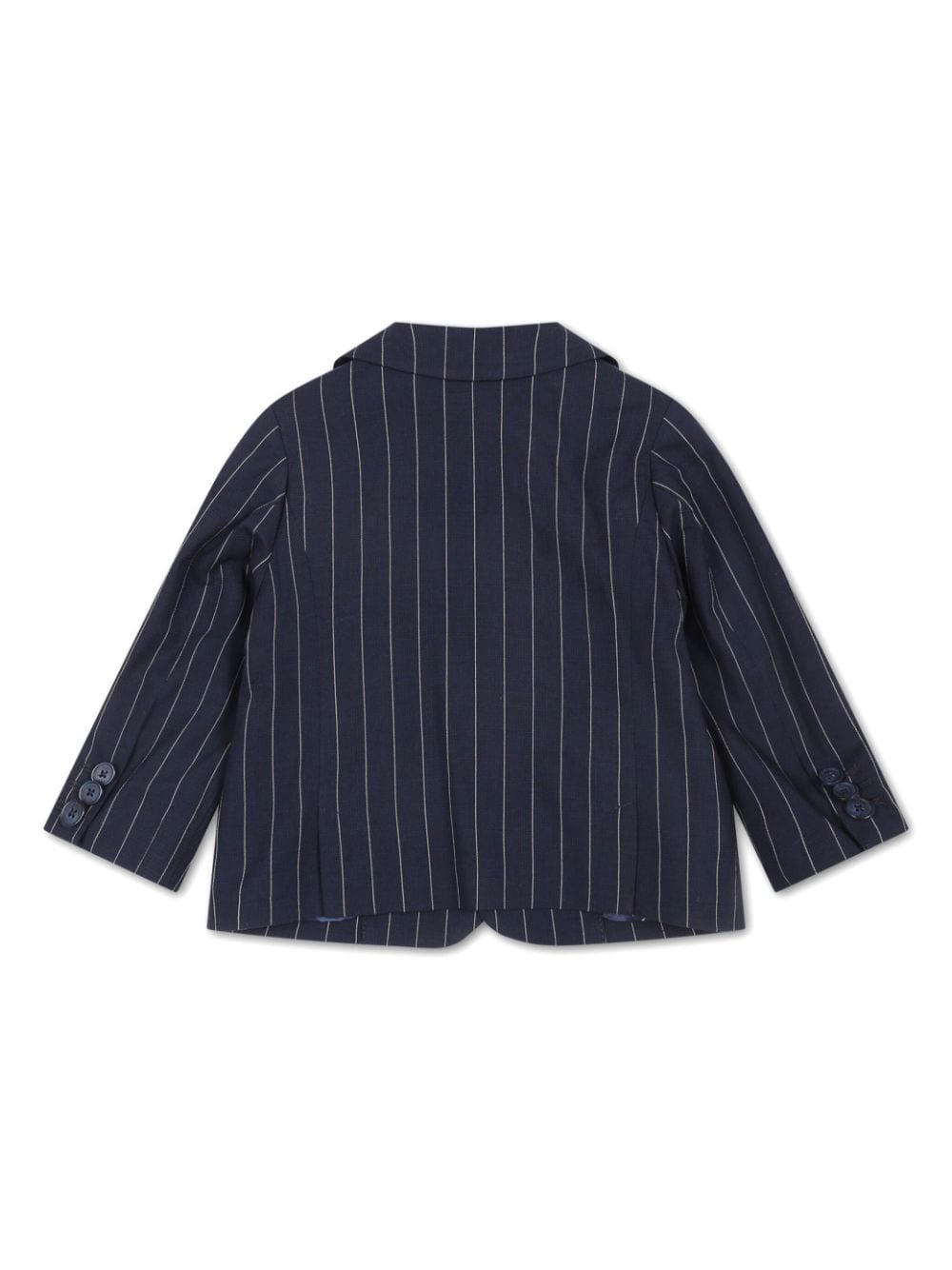 Shop Fay Pinstriped Single-breasted Blazer In Blue