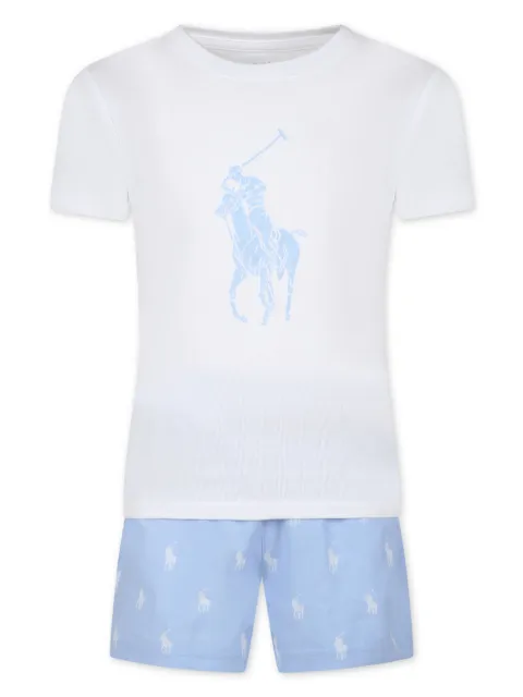 POLO RALPH LAUREN KIDS Polo Pony-print cotton pyjama set