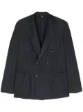 Dell'oglio double-breasted wool blazer - Blue