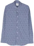 Dell'oglio floral-print classic-collar shirt - Blue