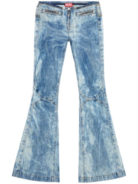 Diesel zip-detail cotton jeans Women