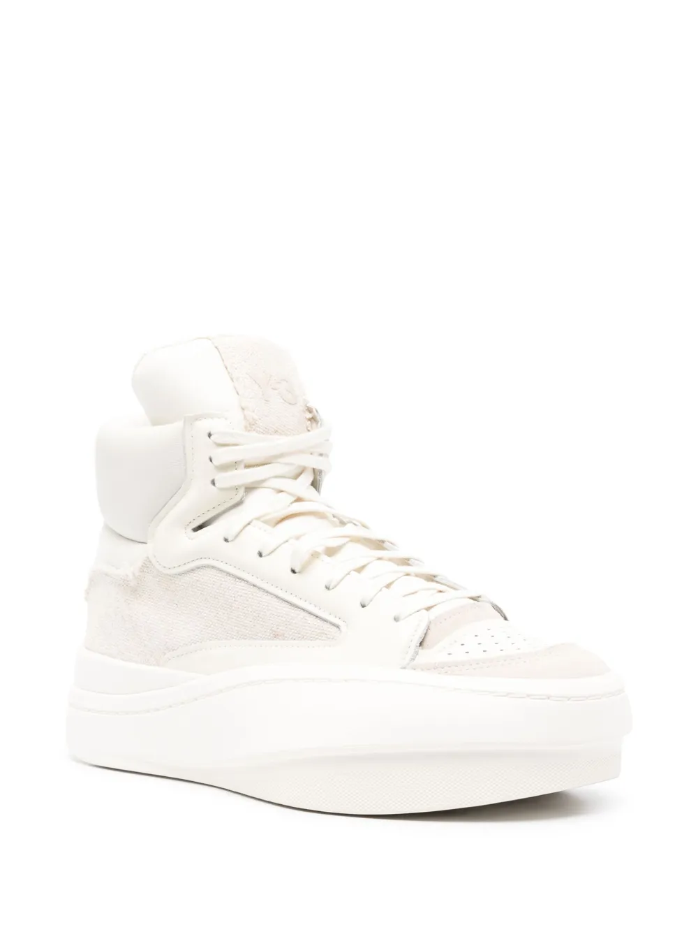 Shop Y-3 Centennial Contrast-panel Sneakers In Neutrals