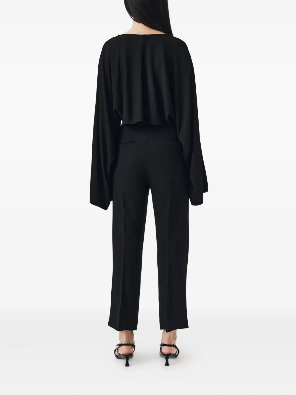 BITE Studios Blouse met wijde mouwen - Zwart