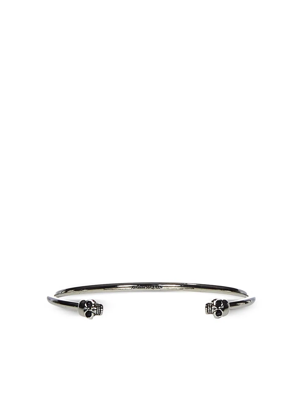 Alexander Mcqueen Skull-embellished Cuff Bracelet In Silver