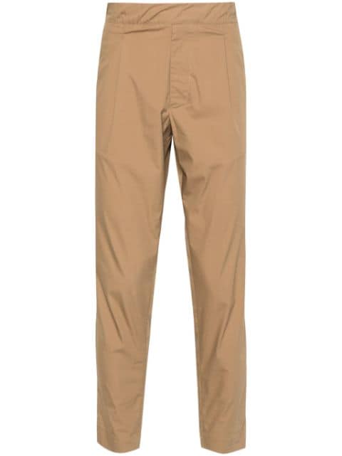 Low Brand poplin pleated tapered trousers