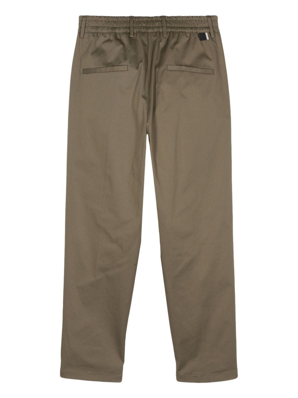 Shop Low Brand Elasticated-waistband Tapered Trousers In Green