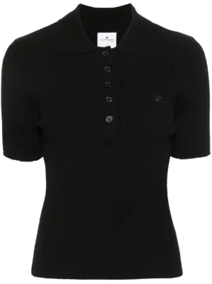 その他 Signature Polo - Courreges - Cotton - Black Courrèges Signature Polo - Cotton - Black Black | T-Shirts