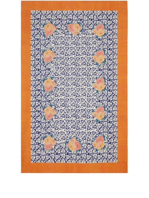Lisa Corti Arabesque Corolla cotton tablecloth (270cm x 180cm)