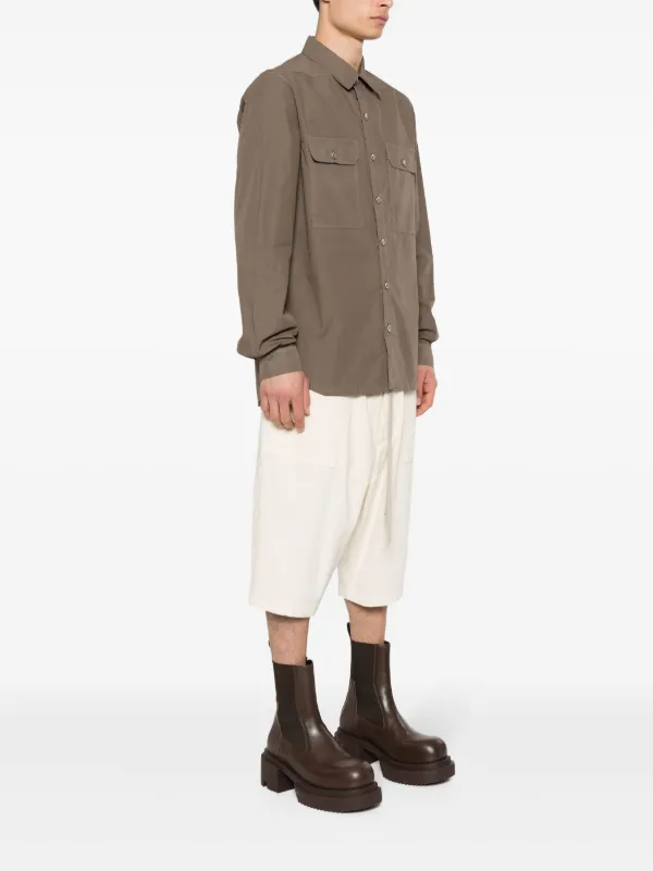Rick Owens DRKSHDW オーガニックコットン ポプリンシャツ