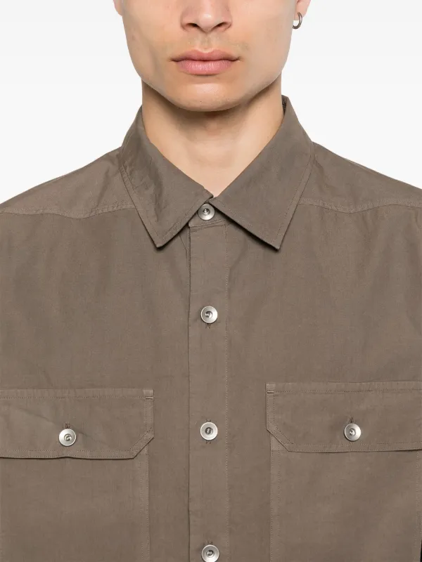 【Rick Owens DRKSHDW】Hollywood オーガニックコットン シャツ Rick Owens DRKSHDW】Hollywood オーガニックコットン シャツ