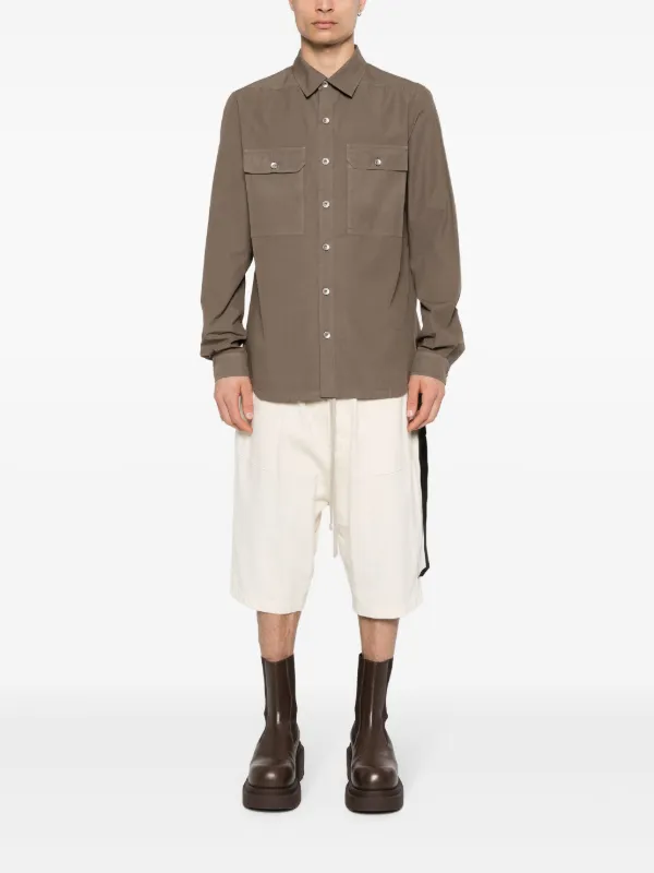 Rick Owens DRKSHDW オーガニックコットン ポプリンシャツ