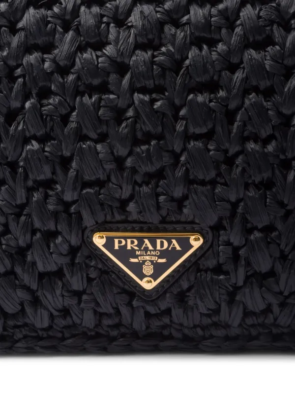 Prada woven clutch sale