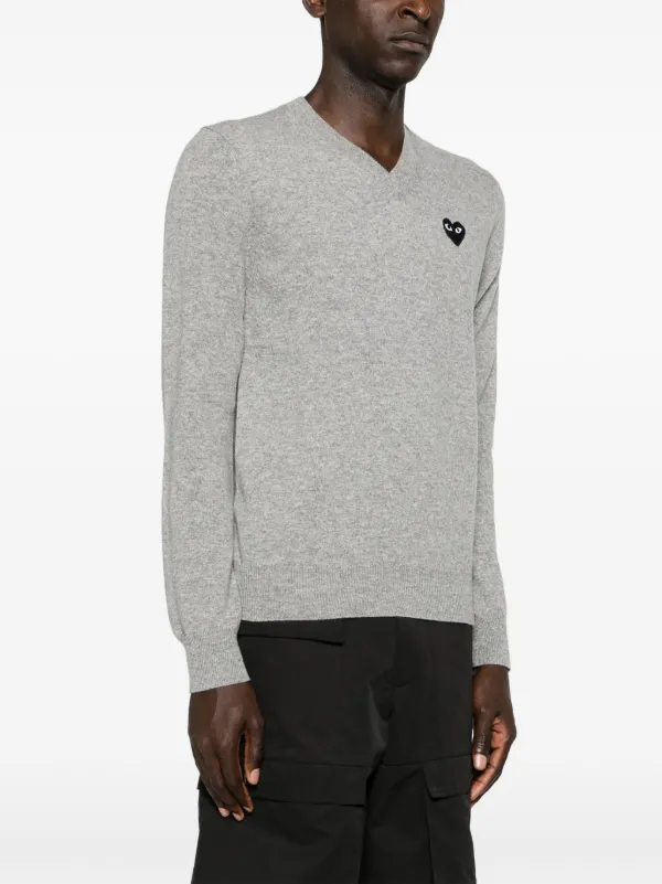 Comme Des Garçons Play メランジ セーター | グレー | FARFETCH JP