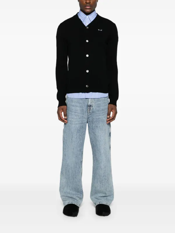 PLAY COMME des GARCONS カーディガン 黒 PLAY COMME des GARÇONS 黒カーディガン コレクション：NEW