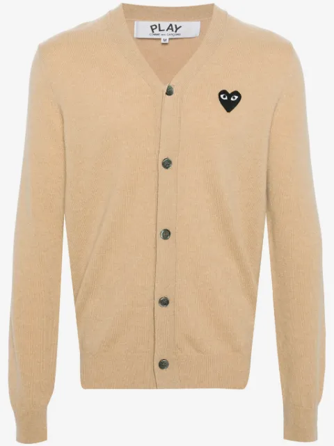 Comme Des Garçons Play Heart-patch wool cardigan
