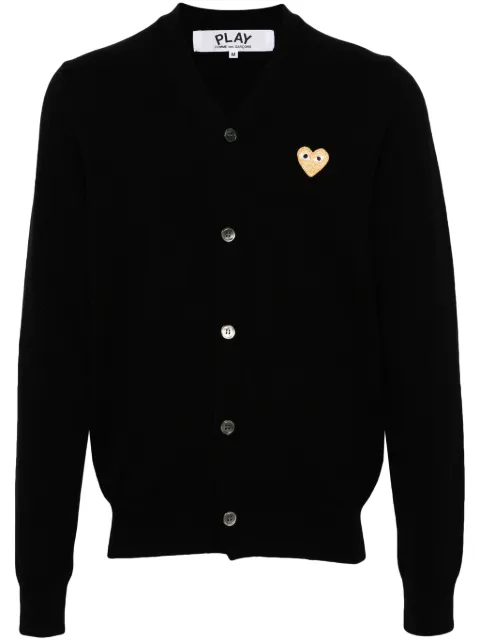 Comme Des Garçons Play cárdigan con parche de corazón