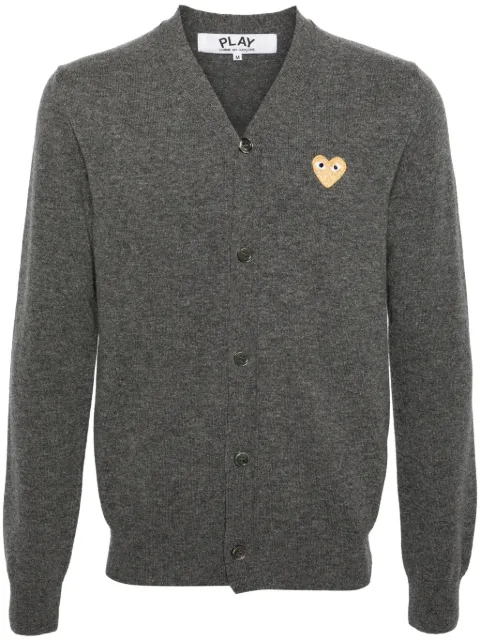 Comme Des Garçons Play mélange-effect wool cardigan