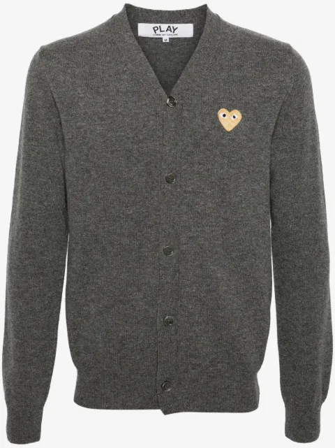 Comme Des Garçons Play kofta med melerad effekt