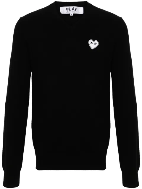 Comme Des Garçons Play كنزة صوف بشارة قلب