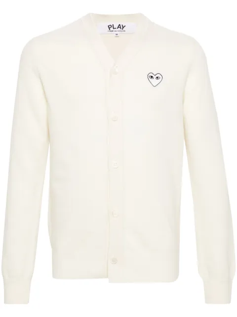 Comme Des Garçons Play heart-motif wool cardigan