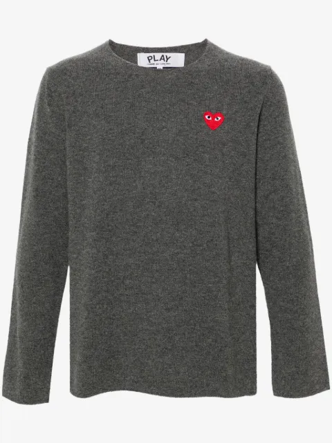 Comme Des Garçons Play Maglione con applicazione