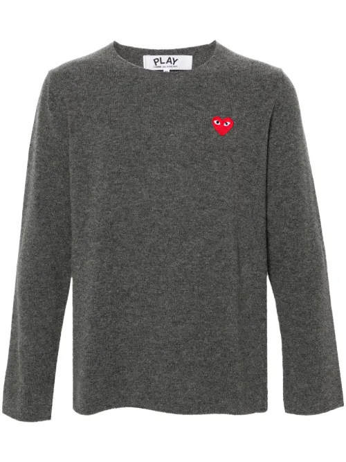 Pull à patch cœur - Comme Des Garçons Play - Modalova
