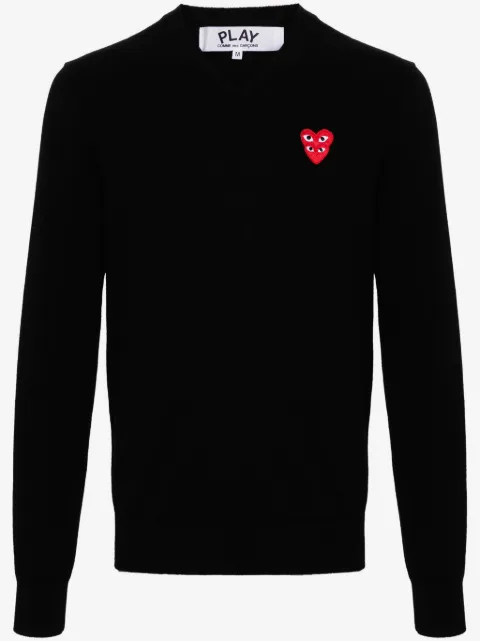 Comme Des Garçons Play Maglione con applicazione