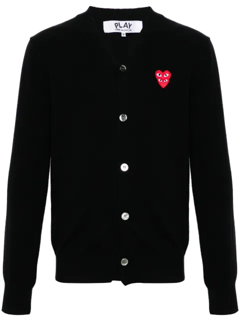 Comme Des Garçons Play cárdigan con parche de corazón