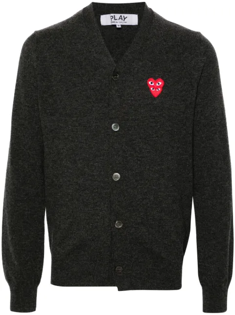Comme Des Garçons Play heart-patch wool cardigan