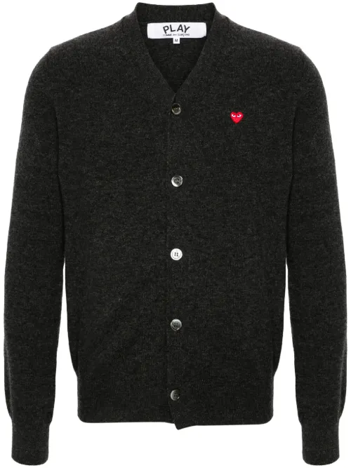 Cardigan en laine à patch cœur - Comme Des Garçons Play - Modalova