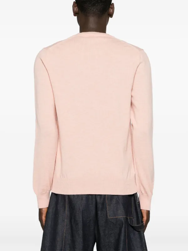 COMME des GARÇONS ピンク Vネックセーター Comme Des Garçons Play Vネック セーター | ピンク | FARFETCH JP