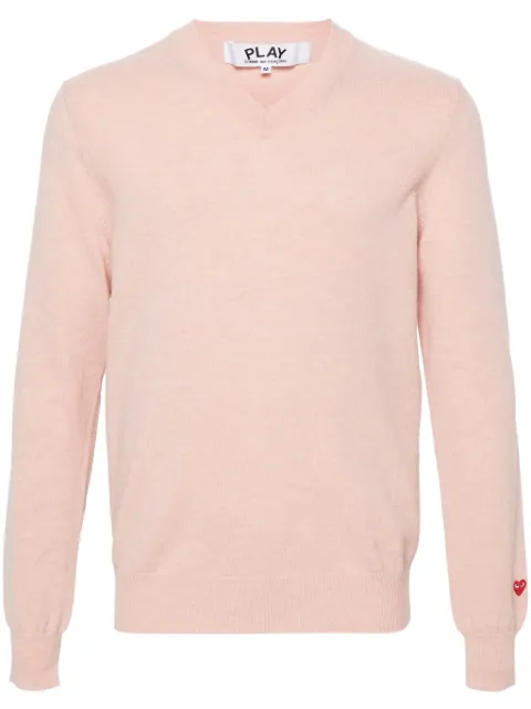 Comme Des Garçons Play V-neck wool jumper