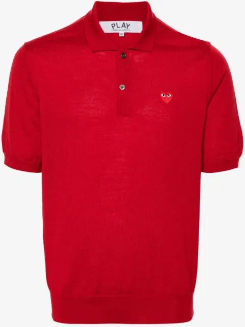 Comme Des Garçons Play logo-patch polo shirt