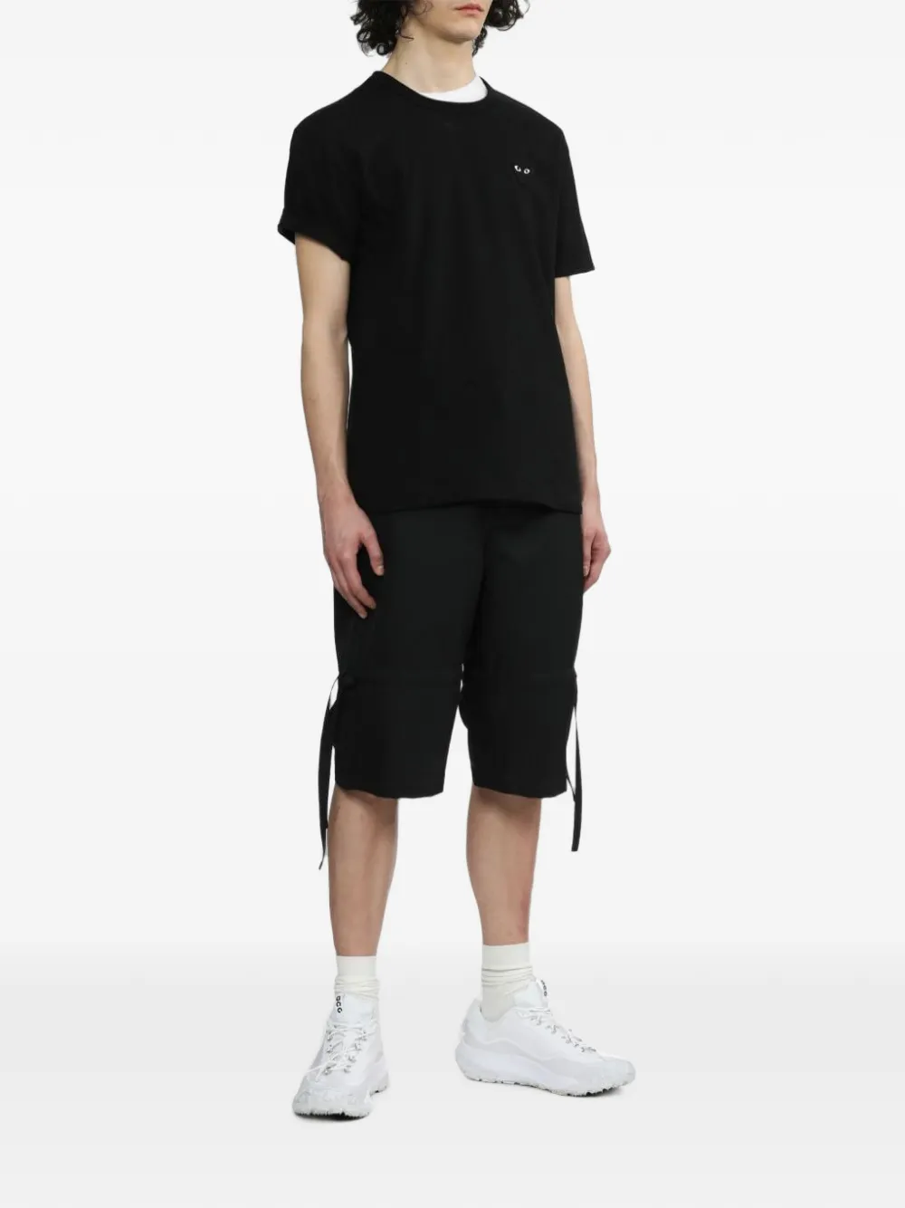 Comme Des Garçons Play T-shirt met hartpatch Zwart
