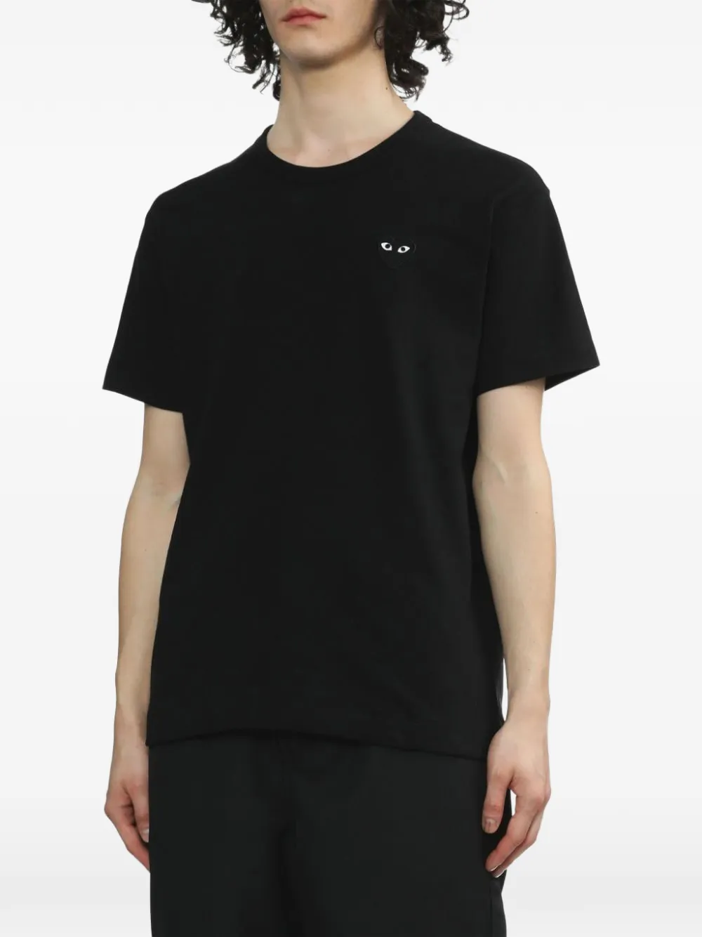 Comme Des Garçons Play T-shirt met hartpatch Zwart