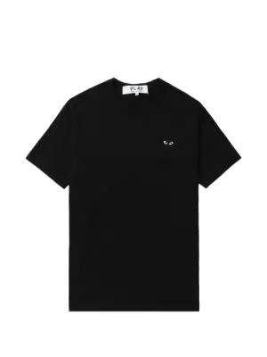 Comme Des Garçons Play heart-patch Cotton T-shirt | Black | FARFETCH
