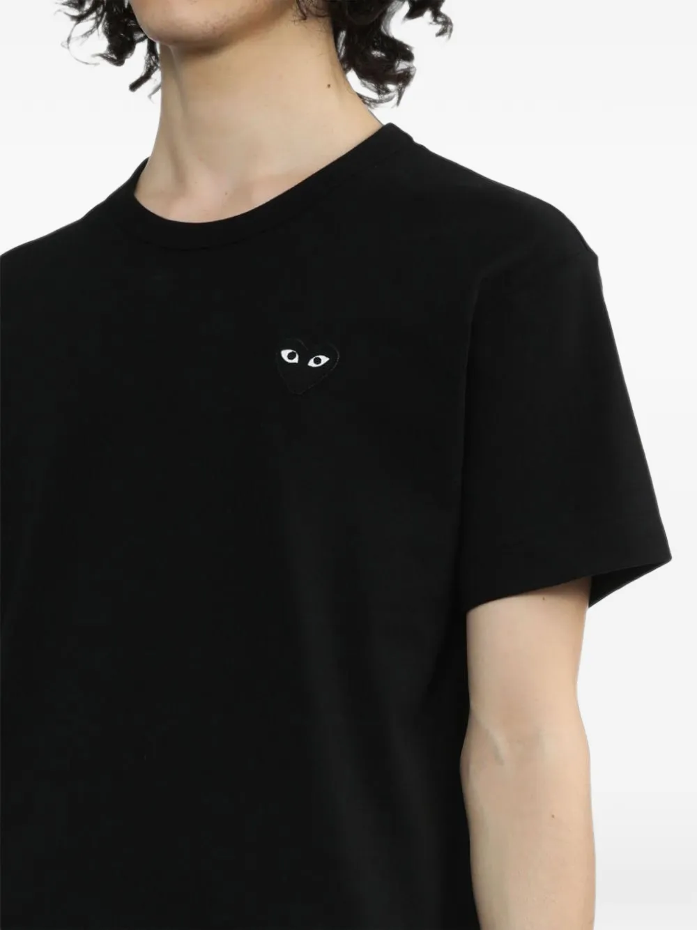 Comme Des Garçons Play T-shirt met hartpatch Zwart