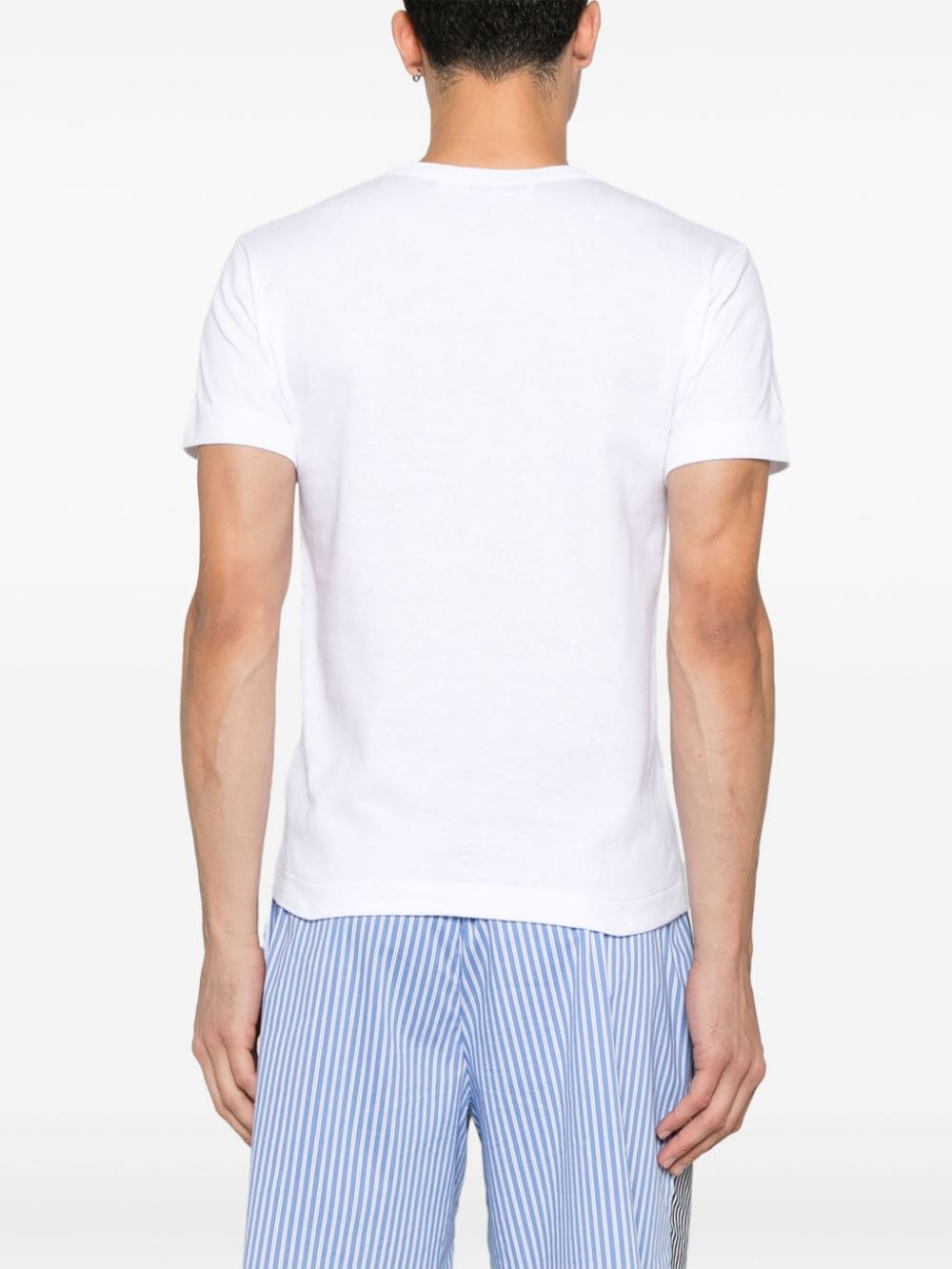 Shop Comme Des Garçons Play Heart-patch T-shirt In White